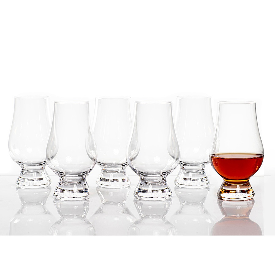 Bộ 6 ly rượu mạnh, thử rượu whisky Glencairn 200ml pha lê không chì nhập khẩu Anh Quốc Bo6Glencairn