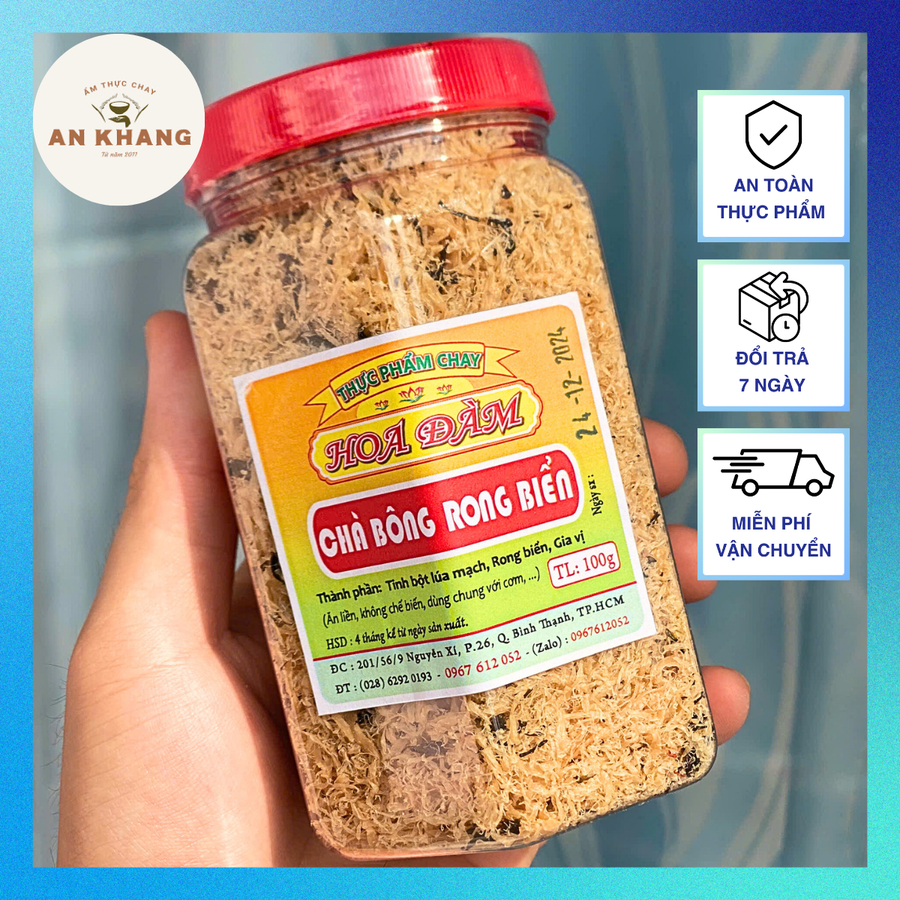 Chà Bông Rong Biển Chay Siêu Ngon Hiệu Hoa Đàm Hộp 100GR | Shopee Việt Nam