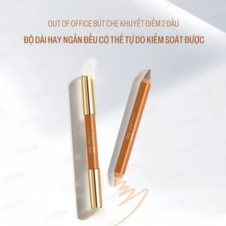 (Tặng Gọt Chì) BÚT TẠO KHỐI & BẮT SÁNG OOO Out of Office Duo Pencil 2 Đầu, Dạng Kem Mịn, Dễ Tán, Định Hình MOMOKO