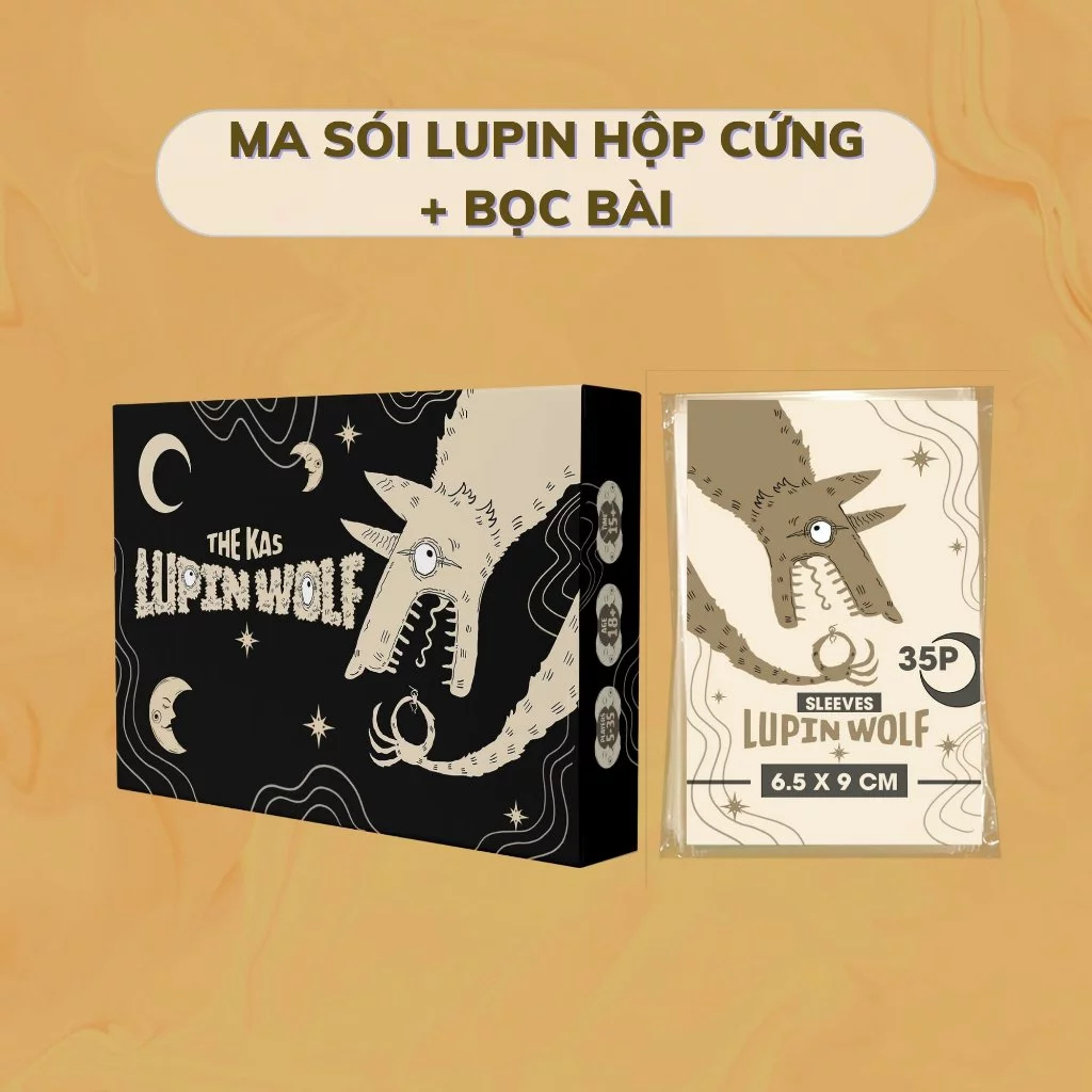 [Sỉ] Bộ Bài Ma Sói Lupin 35 Lá Hộp Cứng Tiếng Việt Giấy Dày Đẹp Chơi Nhóm THE KAS