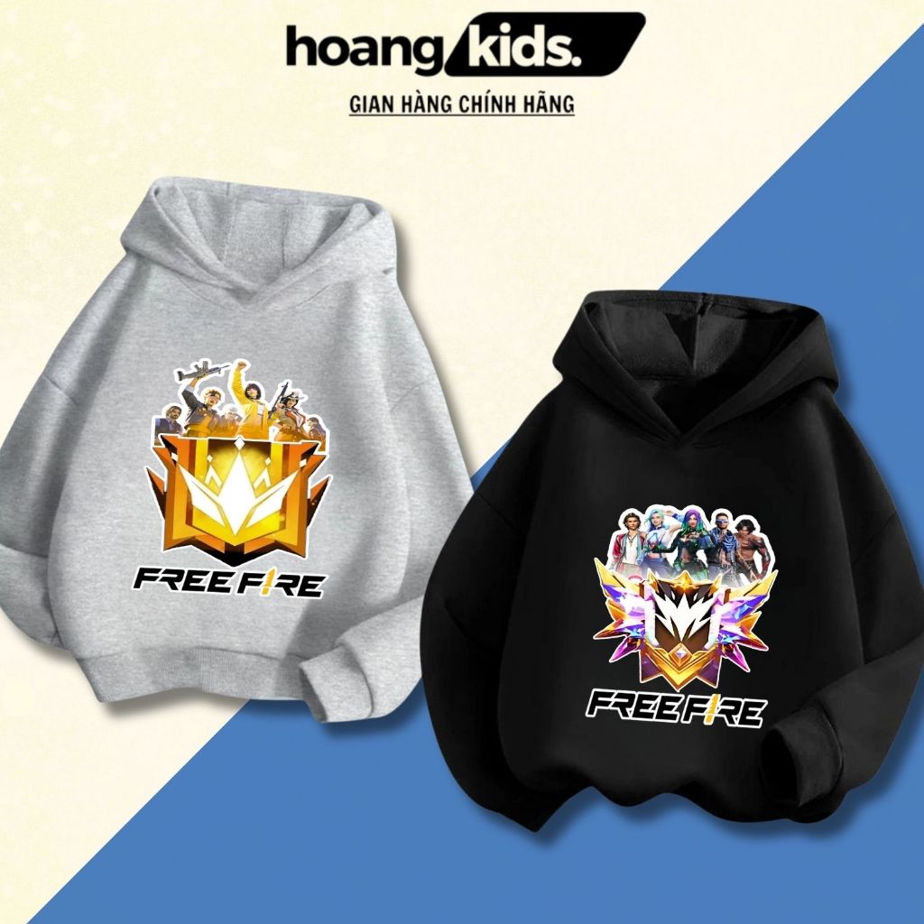 Áo Hoodie Free Fire Rank Huyền Thoại, Thách Đấu, Cao Thủ, có mũ