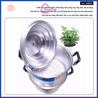 Chõ hấp xôi, đồ xôi nhôm Trường Thành đủ size 20, 22,24,26,28,30,32,34,36,38,40,42 - Phương Trang