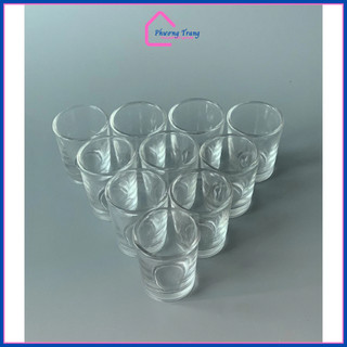 Set 12 chén mắt trâu bằng thuỷ tinh - Ly uống rượu thủy tinh - Phương Trang
