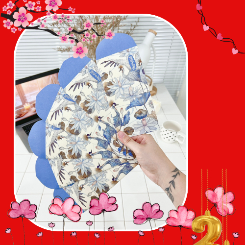 Bao lì xì tết 2025 cao cấp của Gác Xép với hoa văn vô cùng đặc biệt - Mã GX020