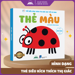 Sách - Thẻ Siêu Kích Thích Thị Giác Cho Trẻ Sơ Sinh - Thẻ Hình Dạng Màu