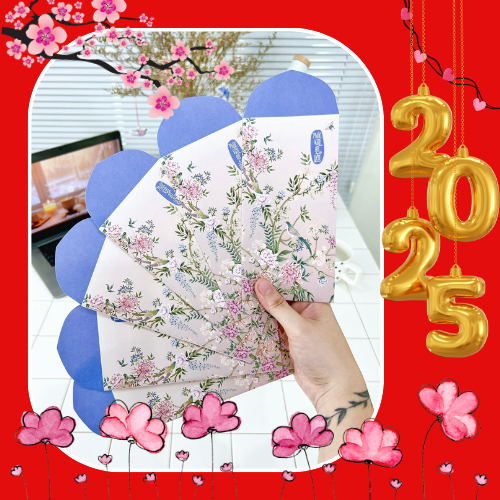 Bao lì xì tết 2025 cao cấp của Gác Xép chất liệu Kraft Nhật nhập khẩu - Mã GX022