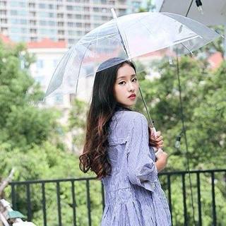 ô che mưa trong suốt,ô dù cầm tay màu trong suốt thời trang