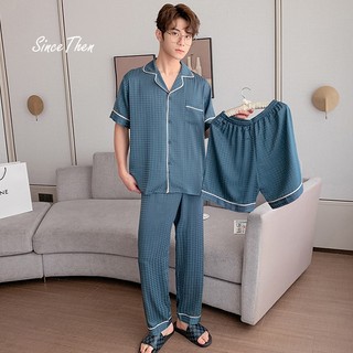 Đồ pijama đôi, pijama cặp đôi tay ngắn quần dài mặc nhà (Kèm thêm quần ngắn như ảnh) - Since Then
