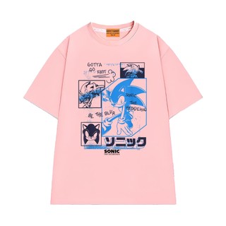 Áo Thun Hoạt Hình NGỐ TEE Sonic The Hedgehog Chất Vải Cotton 75 Thoáng Mát Form Rộng
