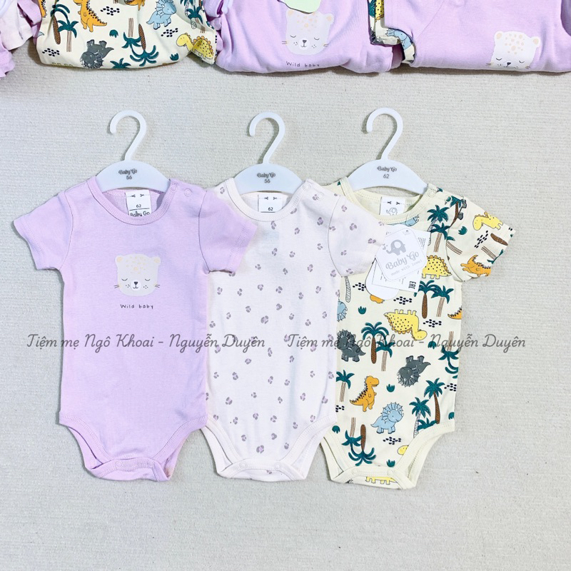 [MD182]❤️BABY.GO❤️Bodysuit/ áo liền thân ngắn tay xuất xịn cho bé yêu