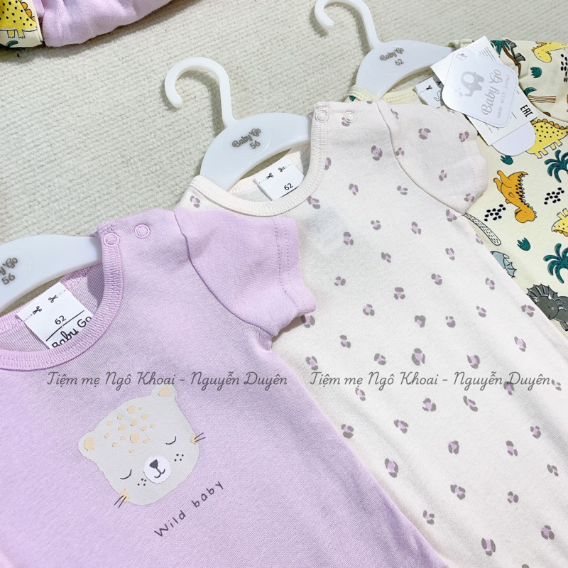 [MD182]❤️BABY.GO❤️Bodysuit/ áo liền thân ngắn tay xuất xịn cho bé yêu