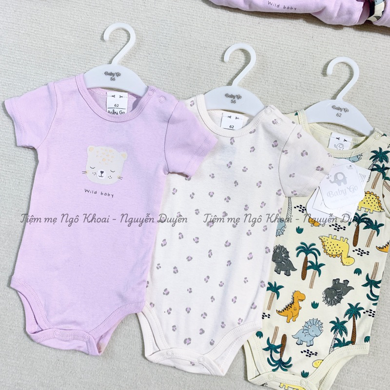 [MD182]❤️BABY.GO❤️Bodysuit/ áo liền thân ngắn tay xuất xịn cho bé yêu