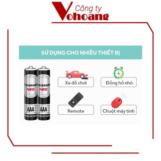 Bộ 2 pin AAA Panasonic R03NT không sạc không chảy nước (không chứa chì)
