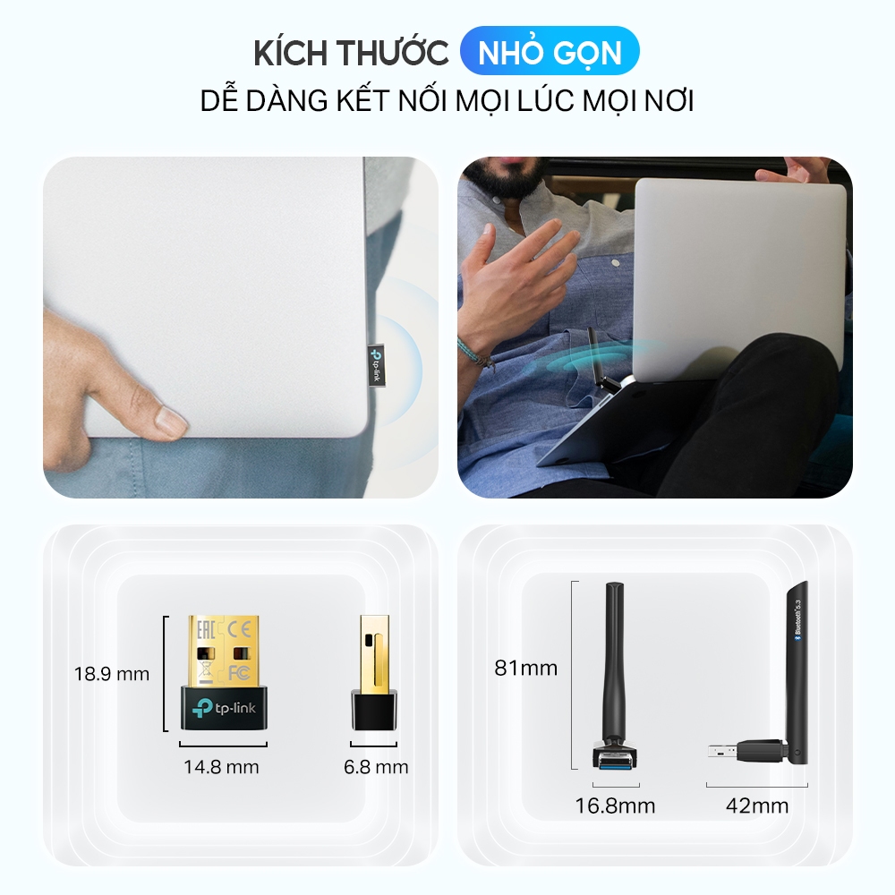 Ảnh Bộ USB Adapter Chuyển Đổi Bluetooth TP-Link UB500 Plus USB Bluetooth 5.3 3
