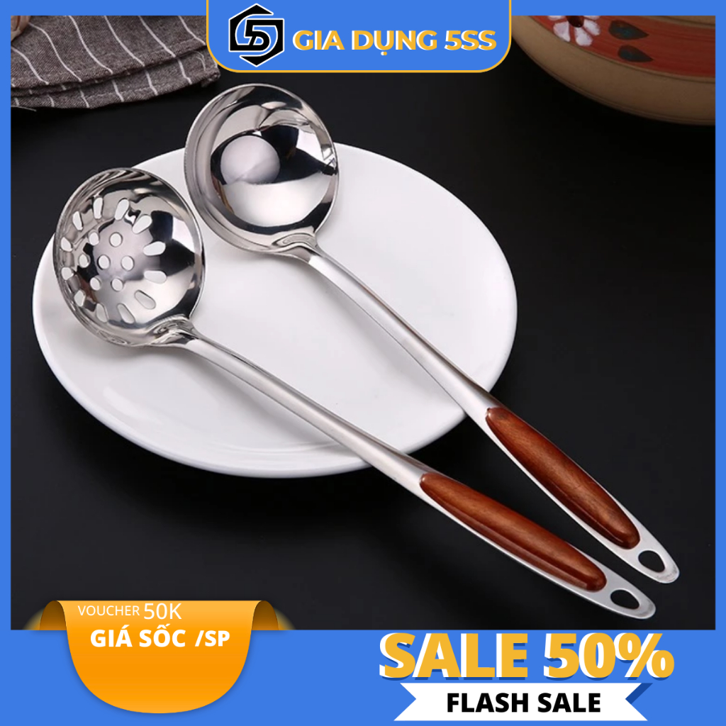 Muôi Múc Canh Inox Cán Nhựa Chống Nóng Độ Bền Cao Siêu Tiện Lợi ...