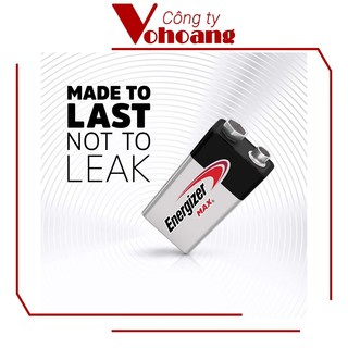 Pin Energizer 9V Alkaline BP1-6LF22 pin vuông chống chảy dùng tốt cho mọi thiết bị
