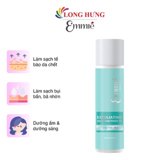 Tẩy tế bào chết hóa học Emmié By Happyskin Exfoliating Solutions Toner 7% AHA/PHA (140ml)