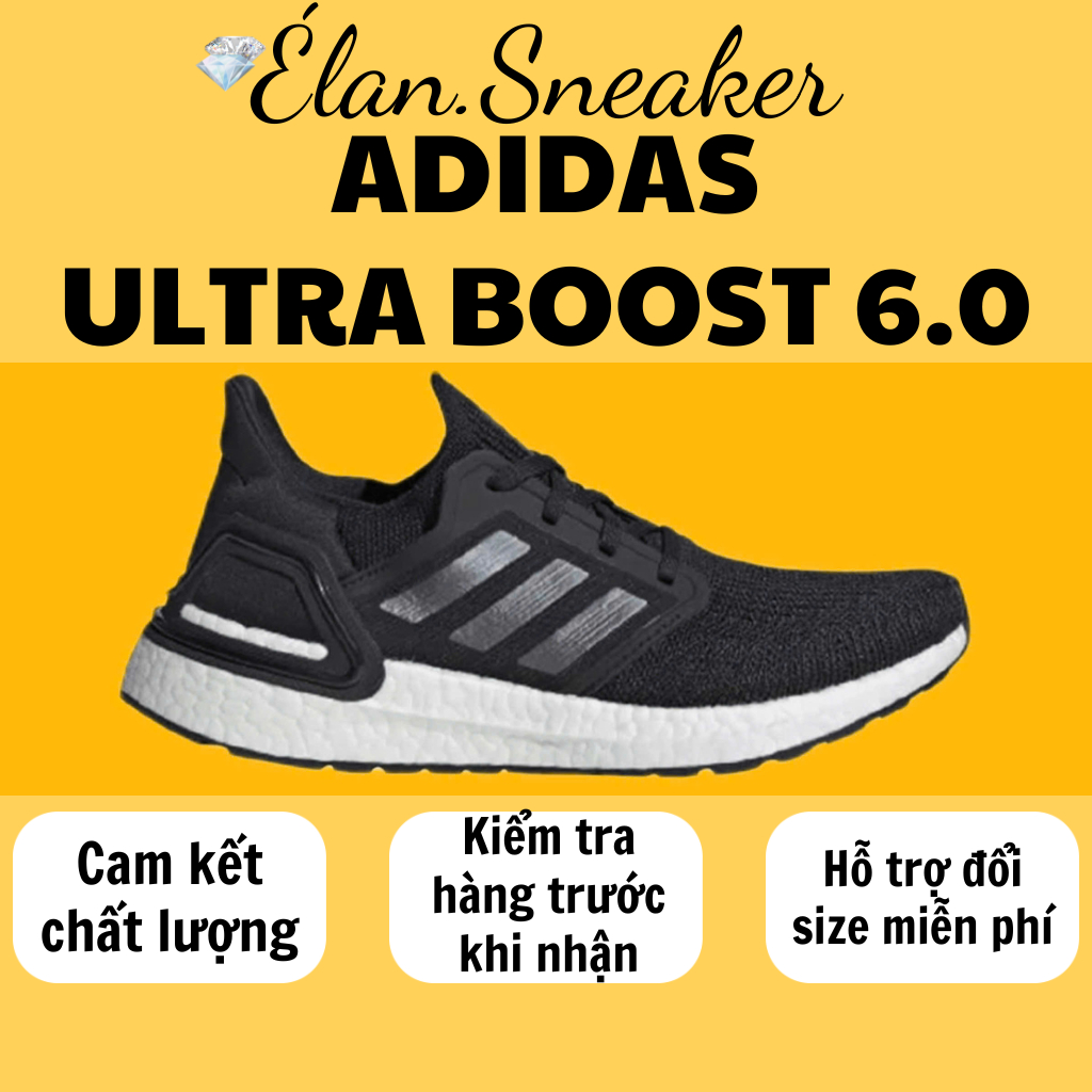 [Elan Sneaker] "Giày Adidas Ultraboost 6.0 - Êm Ái, Phong Cách Thể Thao Cho Nam Nữ"