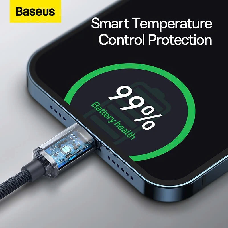 Ảnh Cáp sạc nhanh siêu bền Type C to iP Baseus Crystal Shine Series 3