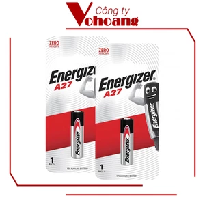Bộ 2 Pin Energizer A27 Alkaline - Pin cửa cuốn, cửa cổng, khóa điều khiển từ xa