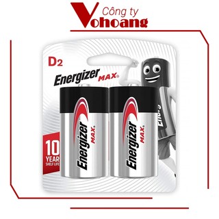 Bộ 2 pin D Energizer E95 chất lượng cao Alkaline chống chảy