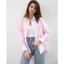 Áo sơ mi nữ GILLEE phối cổ và tay áo trắng, dáng oversized, sơ mi form rộng vải kate lụa FAS351