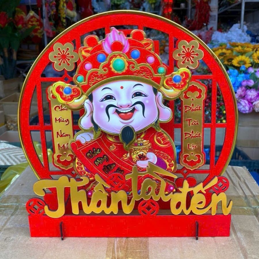 Thần Tài Lắc Đầu Để Bàn Trang trí Bàn Làm Việc, Bàn Thờ Thần Tài Kêu Gọi Tài Lộc