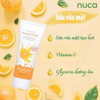 SỮA RỬA MẶT DƯỠNG ẨM TRẮNG DA NGỪA MỤN NUCA - CAM 100g