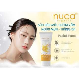 SỮA RỬA MẶT DƯỠNG ẨM TRẮNG DA NGỪA MỤN NUCA - CAM 100g