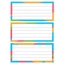 Bộ 5 Thẻ từ chữ nhật có thể viết xóa dễ dàng kích thước 7x21cm và 9x21cm có nam châm dính bảng