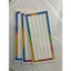 Bộ 5 Thẻ từ chữ nhật có thể viết xóa dễ dàng kích thước 7x21cm và 9x21cm có nam châm dính bảng