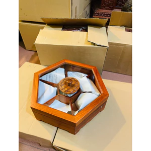 Khay đựng bánh kẹo gỗ hương cao cấp