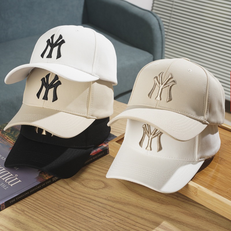Mũ lưỡi trai nam nữ - Nón kết thêu logo NY thể thao kaki mền mịn thoáng mát thấm hút mồ hôi | BigBuy360 - bigbuy360.vn