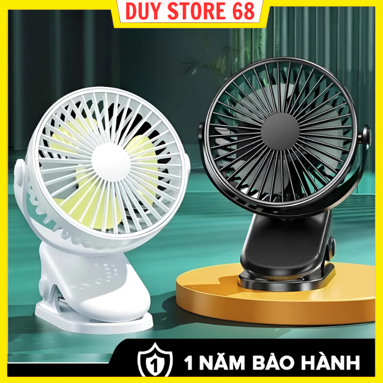 Quạt Mini Tích Điện Để Bàn Cực Mát, Quạt Tích Điện Mini Kẹp Bàn, Quạt Kẹp Xoay 720 độ Chắc Chắn Cho Dân Văn Phòng | BigBuy360 - bigbuy360.vn