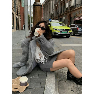 Áo khoác len dạ blazer có đệm vai sang trọng phong cách Hàn Quốc