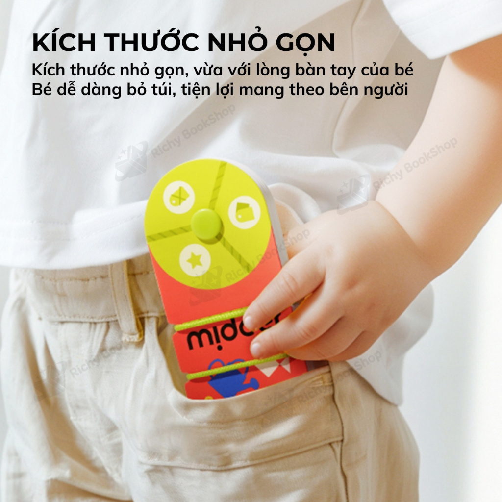 Bộ thẻ học thông minh flashcard Mideer Match & Connect Play book giáo dục sớm cho bé
