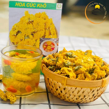 Trà hoa cúc vàng sấy khô nguyên bông (500g, 1kg) . Bông cúc, hoa cúc khô pha trà, nấu sâm giúp an thần, lợi sữa