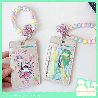 Bao Đựng Thẻ Da Pu Hai Ngăn Hoạ Tiết Nhân Vật Hoạt Hình Sanrio My Melody Đáng Yêu Cute