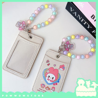 Bao Đựng Thẻ Da Pu Hai Ngăn Hoạ Tiết Nhân Vật Hoạt Hình Sanrio My Melody Đáng Yêu Cute