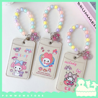 Bao Đựng Thẻ Da Pu Hai Ngăn Hoạ Tiết Nhân Vật Hoạt Hình Sanrio My Melody Đáng Yêu Cute
