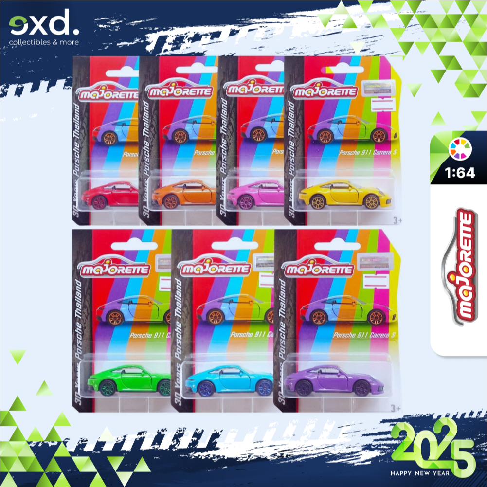 [Có sẵn & Độc quyền] MAJORETTE 30 Years Porsche Thailand Colour Series ...