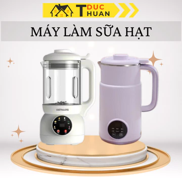 [Bản Tiếng Việt] Máy làm sữa hạt OSTMARS 800 1L 2L giữ ấm hẹn giờ lên tới 12 tiếng - ĐT HOME