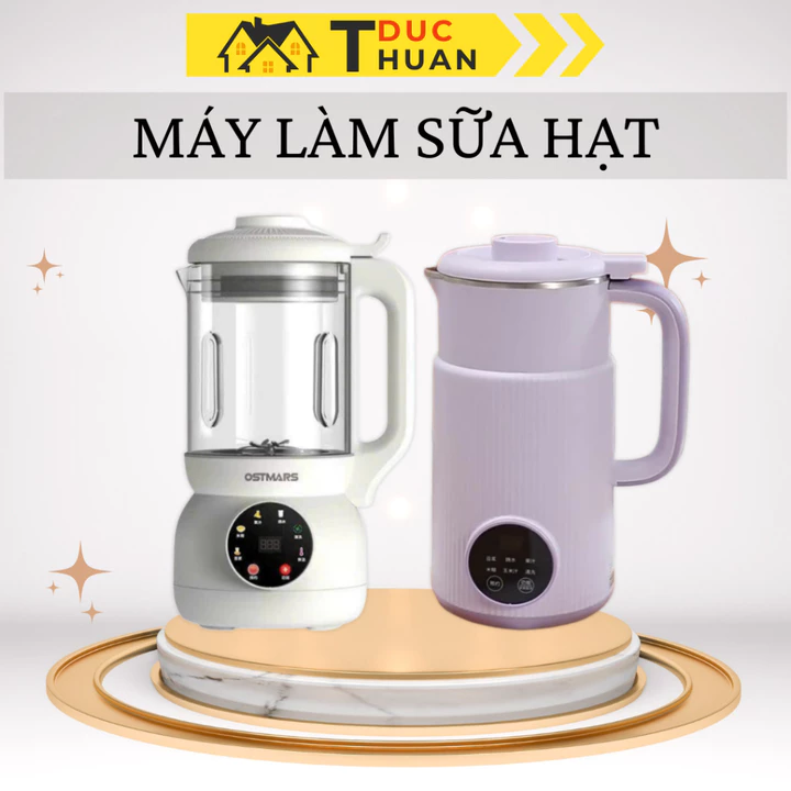 [Bản Tiếng Việt] Máy làm sữa hạt OSTMARS 800 1L 2L giữ ấm hẹn giờ lên tới 12 tiếng - ĐT HOME