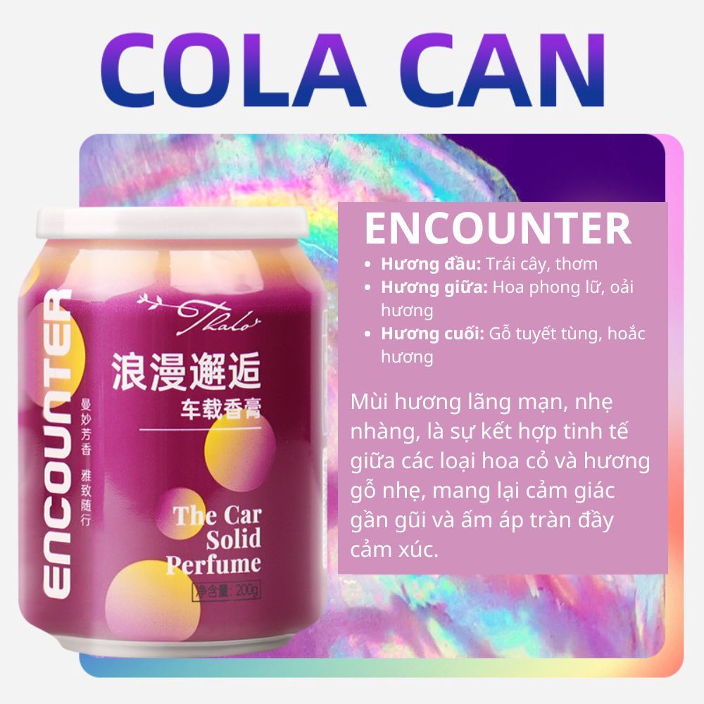 Sáp Thơm Ô Tô Varomas Hình Lon CoCa Khử Mùi Ô Tô Thanh Lọc Không Khí ST23 400G