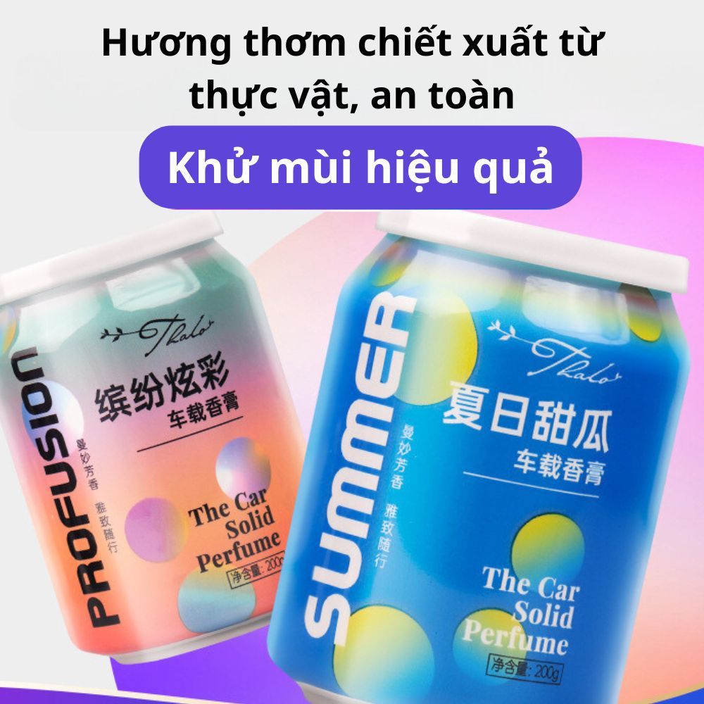 Sáp Thơm Ô Tô Varomas Hình Lon CoCa Khử Mùi Ô Tô Thanh Lọc Không Khí ST23 400G