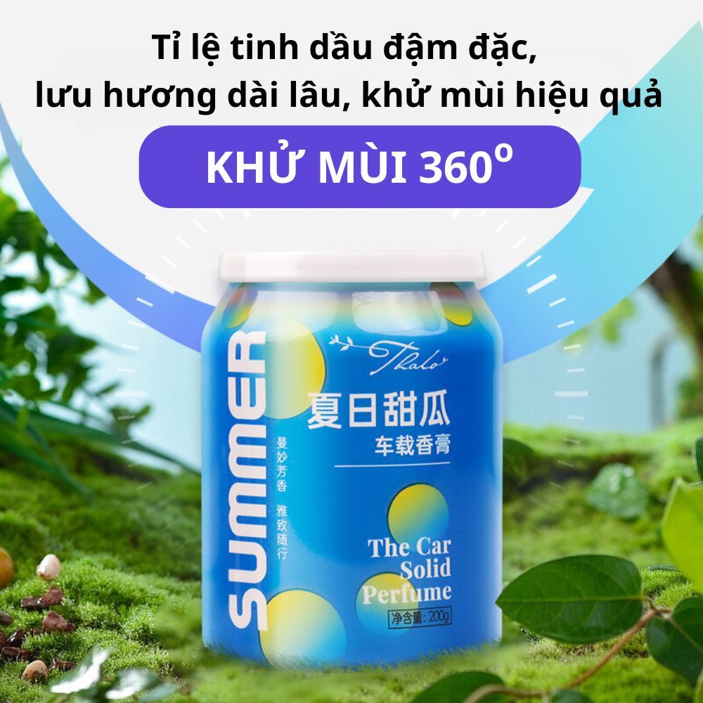 Sáp Thơm Ô Tô Varomas Hình Lon CoCa Khử Mùi Ô Tô Thanh Lọc Không Khí ST23 400G