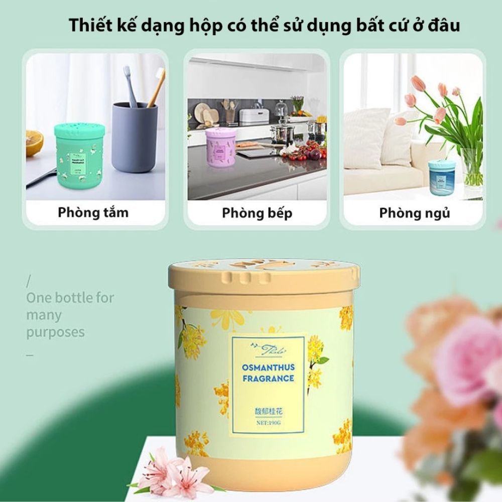 Sáp Thơm Phòng Khử Mùi Có Nhiều Hương Thơm Dịu Nhẹ Cho Phòng Ngủ, Nhà Vệ Sinh, Nhà Bếp, Phòng Khách ST24 190g