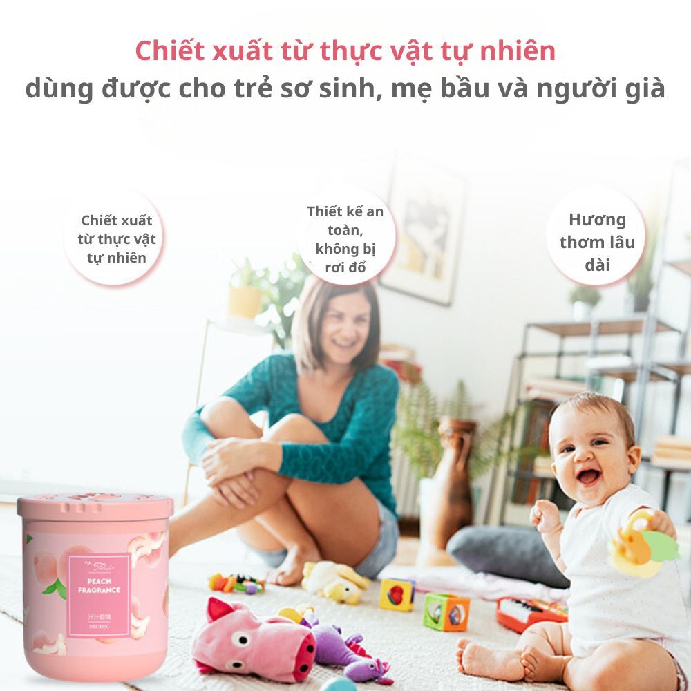 Sáp Thơm Phòng Khử Mùi Có Nhiều Hương Thơm Dịu Nhẹ Cho Phòng Ngủ, Nhà Vệ Sinh, Nhà Bếp, Phòng Khách ST24 190g