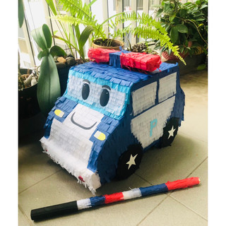 Pinata đập kẹo Poli Car - Trò chơi tiệc cực vui dành cho bé