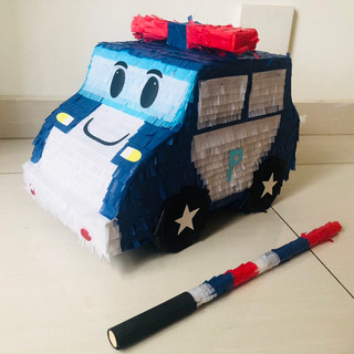 Pinata đập kẹo Poli Car - Trò chơi tiệc cực vui dành cho bé